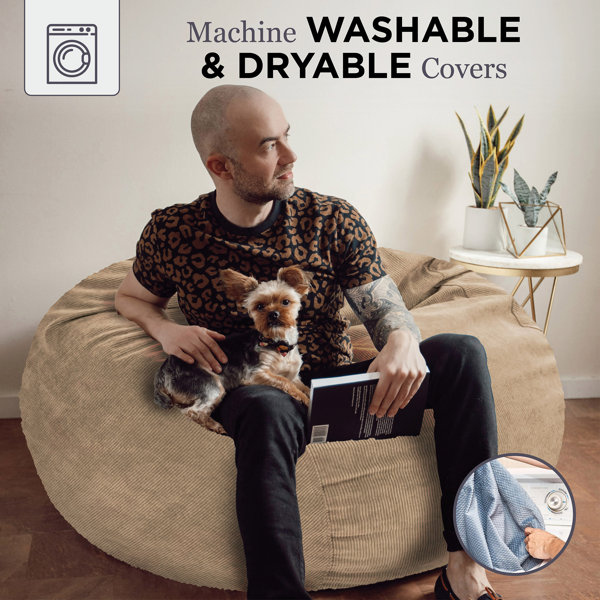 CordaRoy's Corduroy Convertible Bean Bag Chair Wayfair